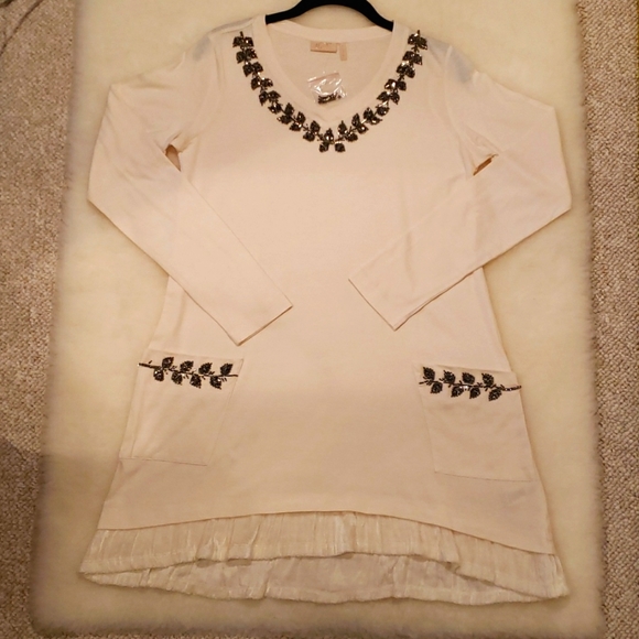 NWT - LOGO, Long Sleeve Cottin Slub Top, size small - Picture 3 of 10
